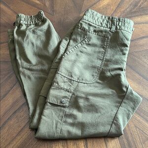 Anthropologie Olive Green Joggers
